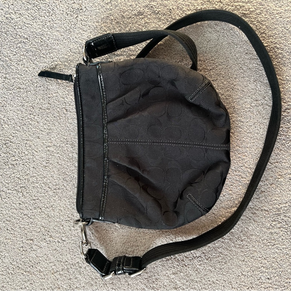 Small black Coach crossbody!